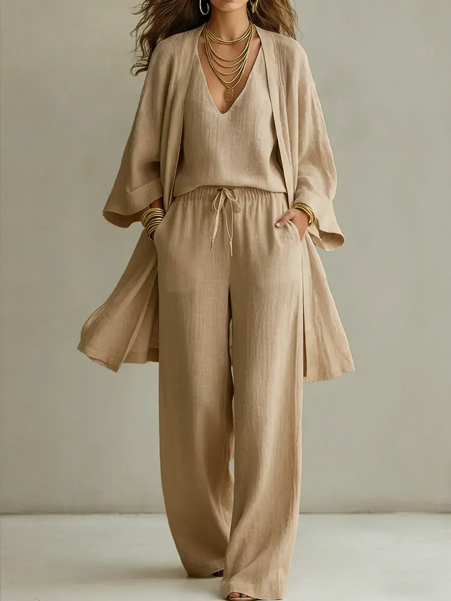 Solene | Minimalist Cotton Linen Set